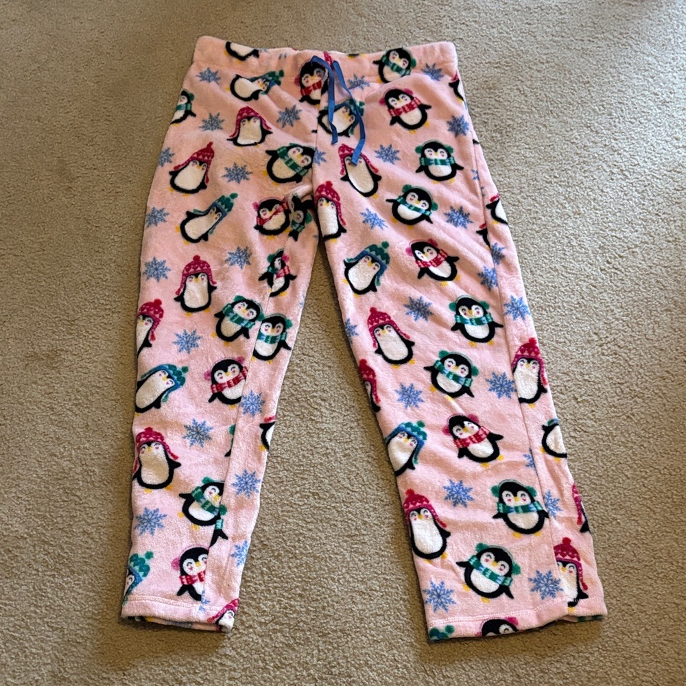 Secret Treasures Pink Penguin Pajama Bottoms